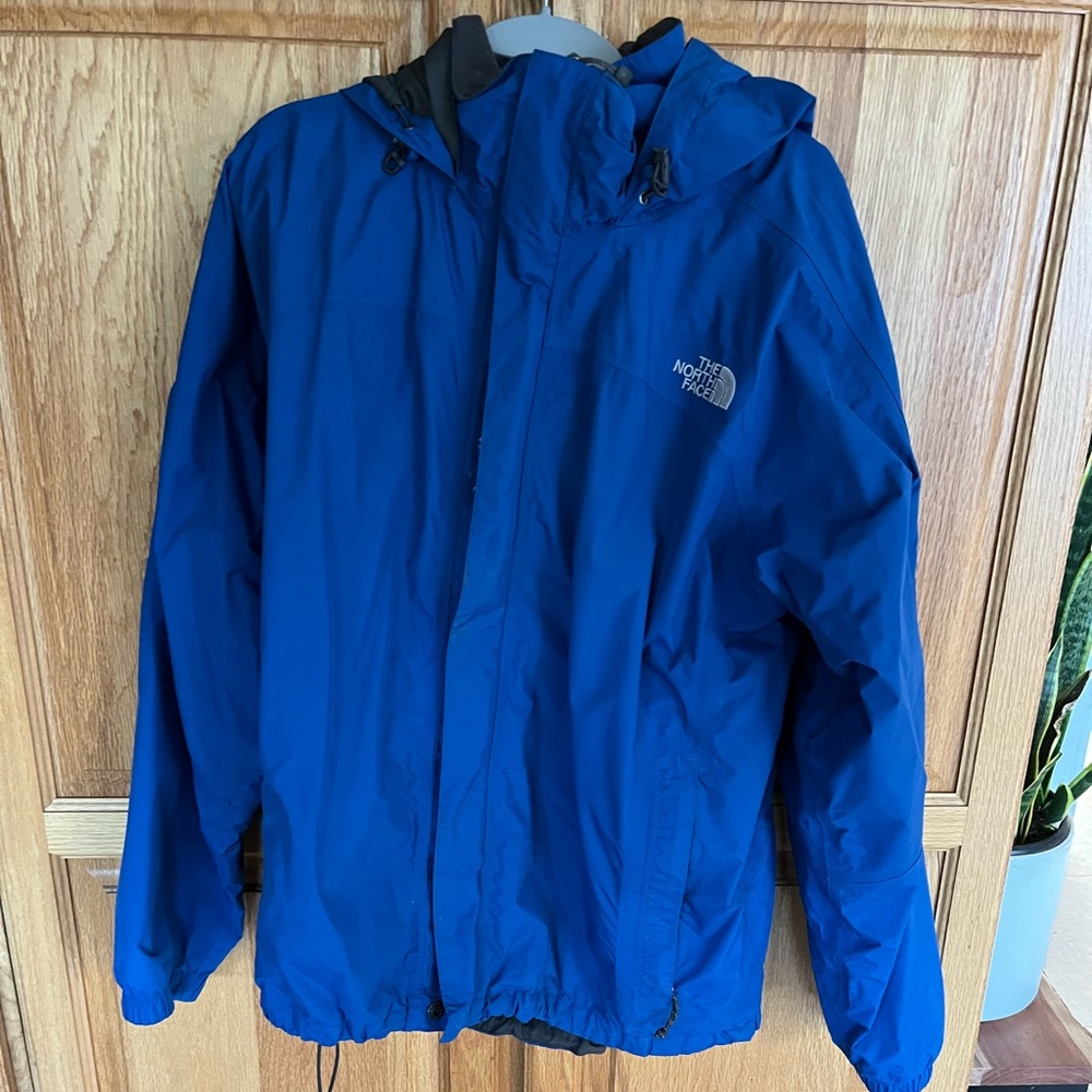 North face Hyvent windbreaker jacket with hood Blue
